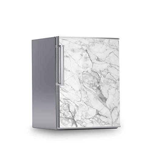 Kühlschrank Folie I Dekofolie für Kühlschranktür - Sticker Folie selbstklebend I Dekoration Küche - Design: Marmor weiß von creatisto