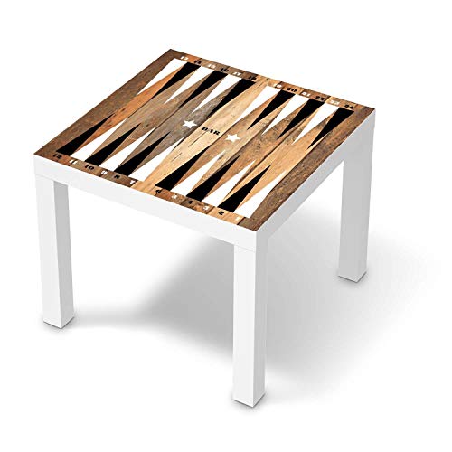 Möbel-Folie passend für IKEA Lack Tisch 55x55 cm I Möbelfolie - Möbel-Tattoo Sticker Aufkleber I Deko Ideen Wohnung für Esszimmer und Wohnzimmer - Design: Spieltisch Backgammon Schwarz-weiß Möbel-Folie passend für IKEA Lack Tisch 55x55 cm I Möbelfolie - Möbel-Tattoo Sticker Aufkleber I Deko Ideen Wohnung für Esszimmer und Wohnzimmer - Design: Spieltisch Backgammon Schwarz-weiß von creatisto