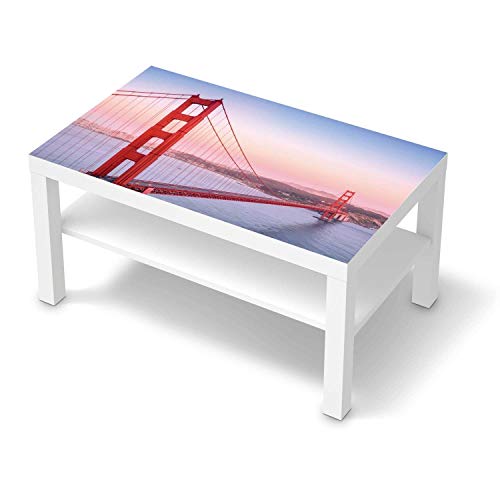 Möbel-Folie passend für IKEA Lack Tisch 90x55 cm I Möbeldekoration - Möbel-Sticker Aufkleber Folie I Deko Wohnung für Wohnzimmer, Schlafzimmer - Design: Golden Gate Möbel-Folie passend für IKEA Lack Tisch 90x55 cm I Möbeldekoration - Möbel-Sticker Aufkleber Folie I Deko Wohnung für Wohnzimmer, Schlafzimmer - Design: Golden Gate von creatisto
