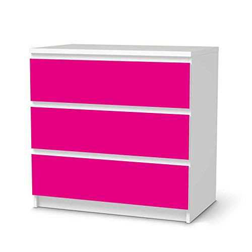 Möbel-Folie passend für IKEA Malm Kommode 3 Schubladen I Möbelfolie - Möbel-Tattoo Sticker Aufkleber I Deko Ideen Wohnung für Esszimmer und Wohnzimmer - Design: Pink Dark Möbel-Folie passend für IKEA Malm Kommode 3 Schubladen I Möbelfolie - Möbel-Tattoo Sticker Aufkleber I Deko Ideen Wohnung für Esszimmer und Wohnzimmer - Design: Pink Dark von creatisto