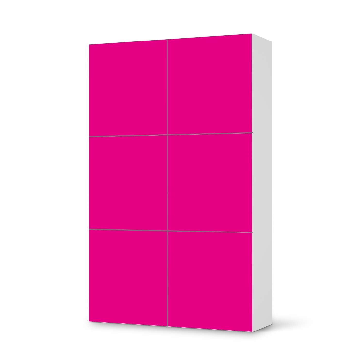 M?bel Klebefolie IKEA Besta Schrank 6 T?ren (hoch) - Design: Pink Dark von creatisto