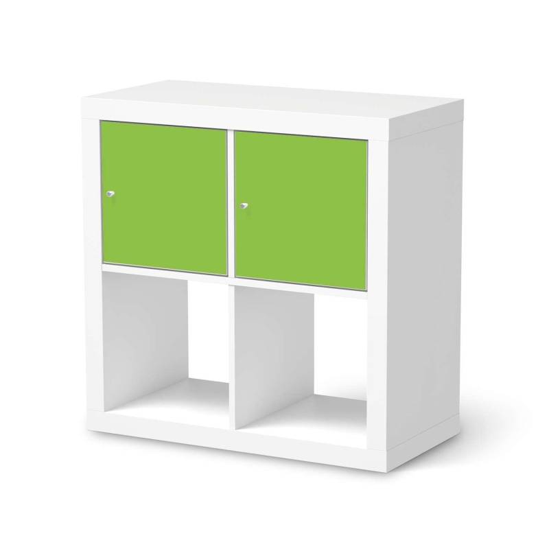 M?bel Klebefolie IKEA Expedit Regal 2 T?ren (quer) - Design: Hellgr?n Dark von creatisto