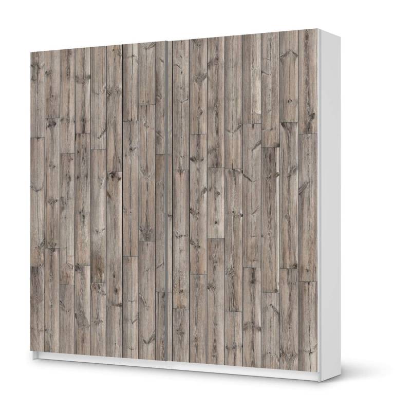 M?bel Klebefolie IKEA Pax Schrank 201 cm H?he - Schiebet?r - Design: Dark washed von creatisto