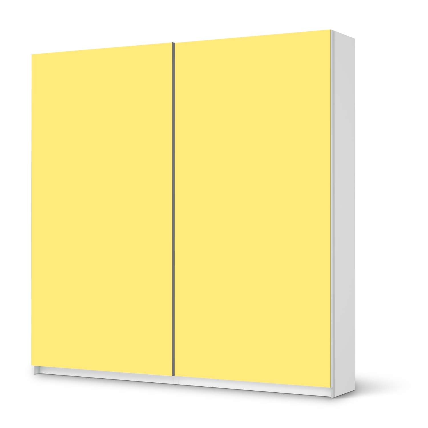 M?bel Klebefolie IKEA Pax Schrank 201 cm H?he - Schiebet?r - Design: Gelb Light von creatisto