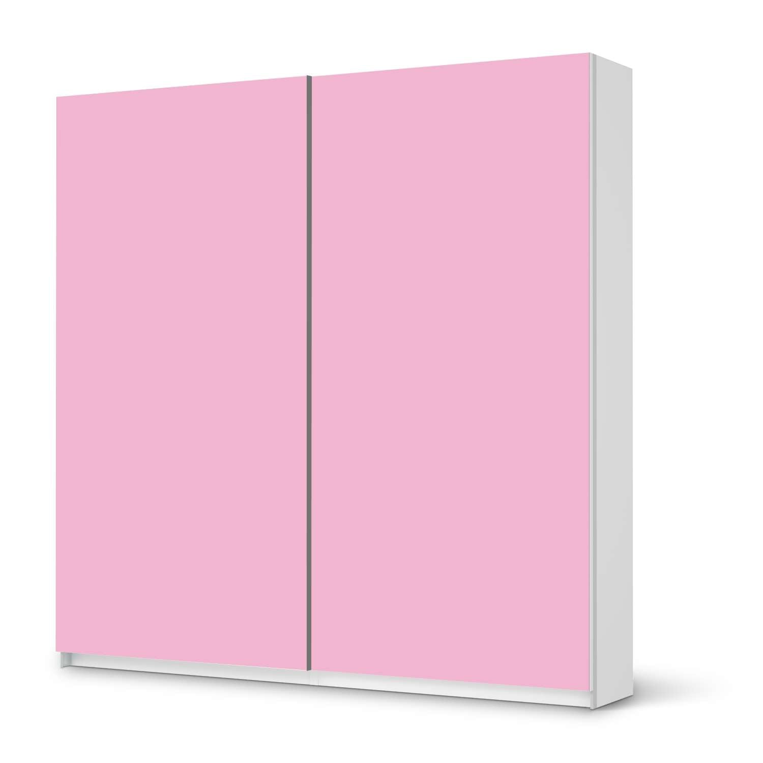 M?bel Klebefolie IKEA Pax Schrank 201 cm H?he - Schiebet?r - Design: Pink Light von creatisto