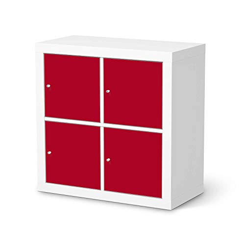Möbel Klebefolie passend für IKEA Kallax Regal 4 Türen I Möbelsticker - Möbel-Aufkleber Folie Tattoo I Wohndeko für Wohnzimmer und Schlafzimmer - Design: Rot Dark Möbel Klebefolie passend für IKEA Kallax Regal 4 Türen I Möbelsticker - Möbel-Aufkleber Folie Tattoo I Wohndeko für Wohnzimmer und Schlafzimmer - Design: Rot Dark von creatisto