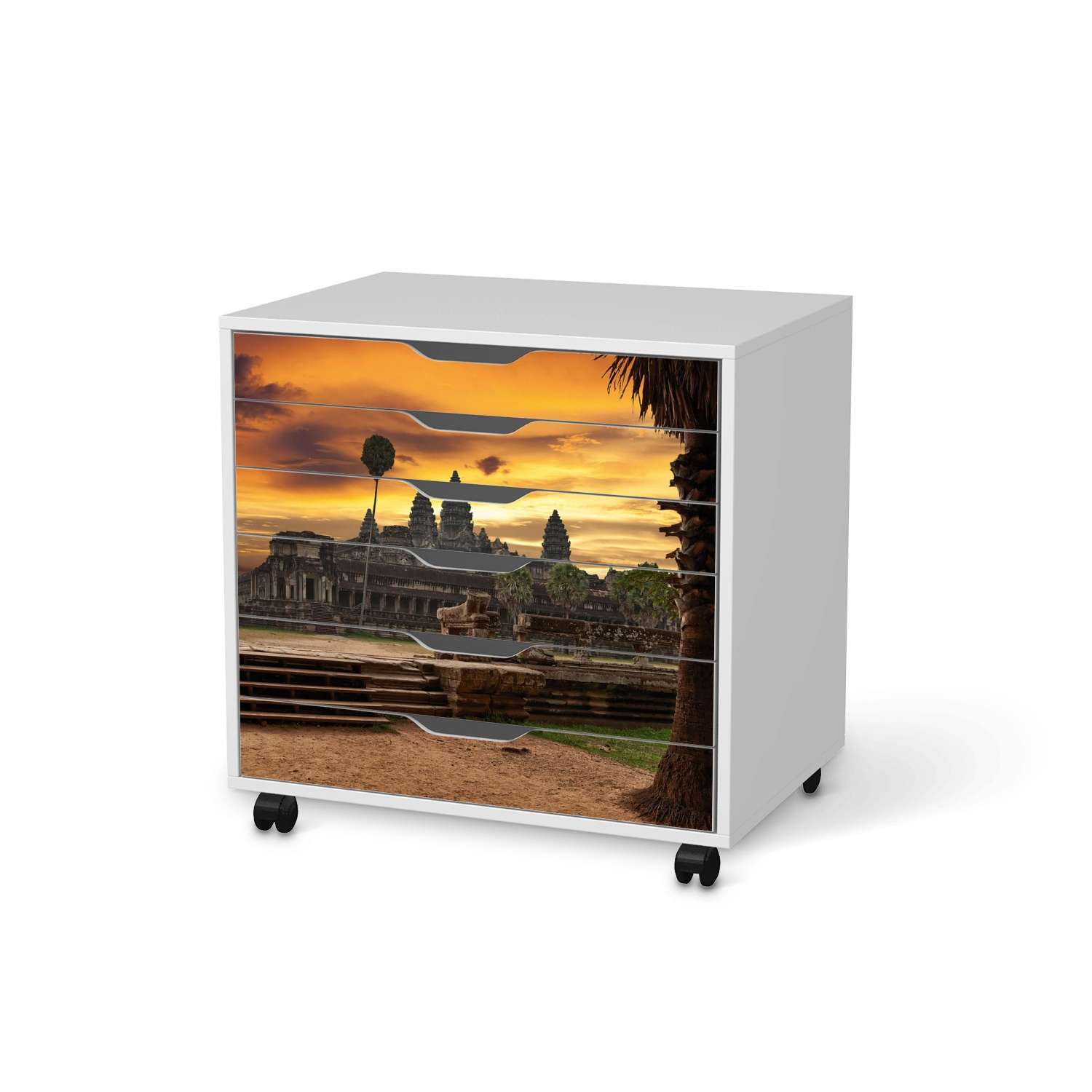 M?belfolie IKEA Alex Rollcontainer 6 Schubladen - Design: Angkor Wat von creatisto