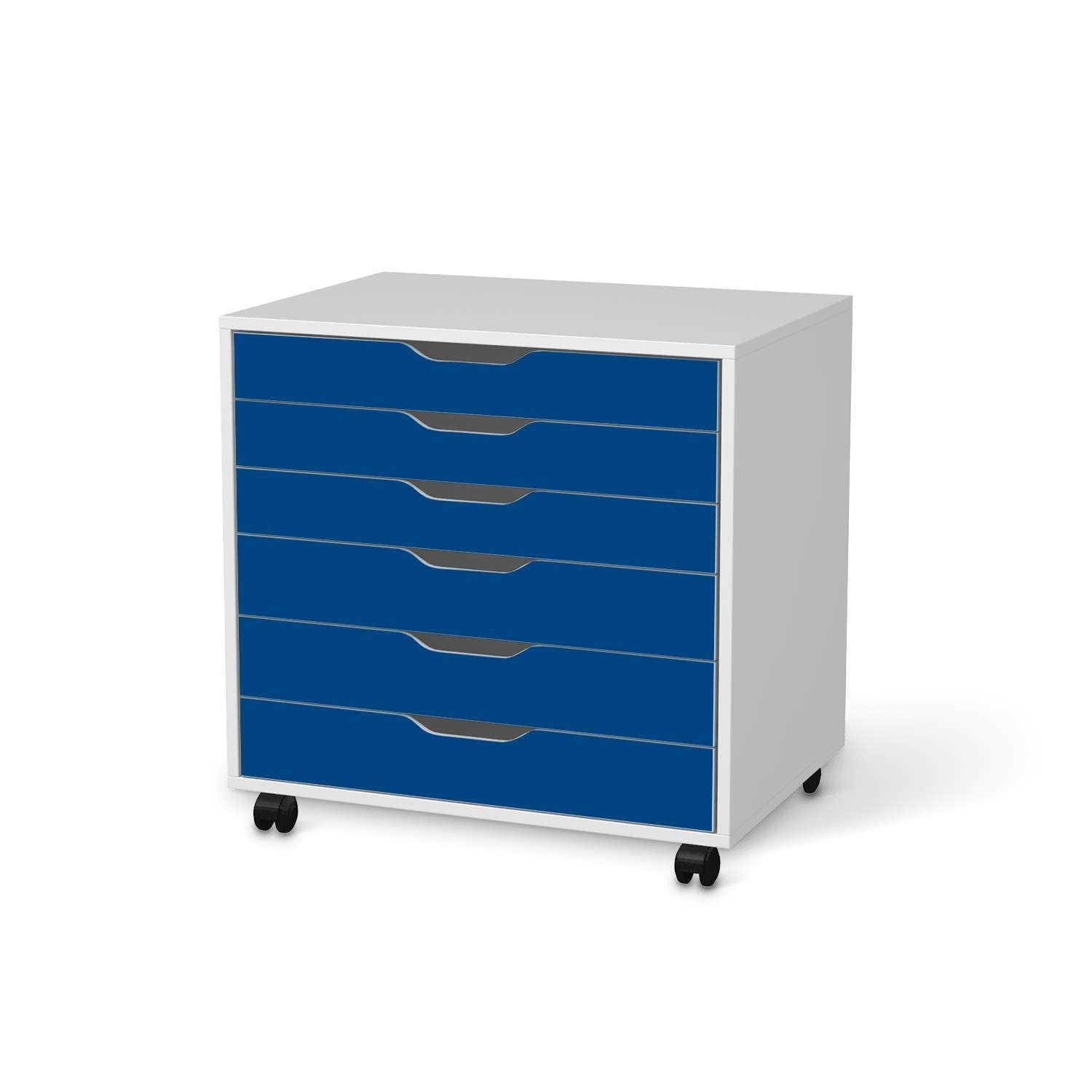 M?belfolie IKEA Alex Rollcontainer 6 Schubladen - Design: Blau Dark von creatisto