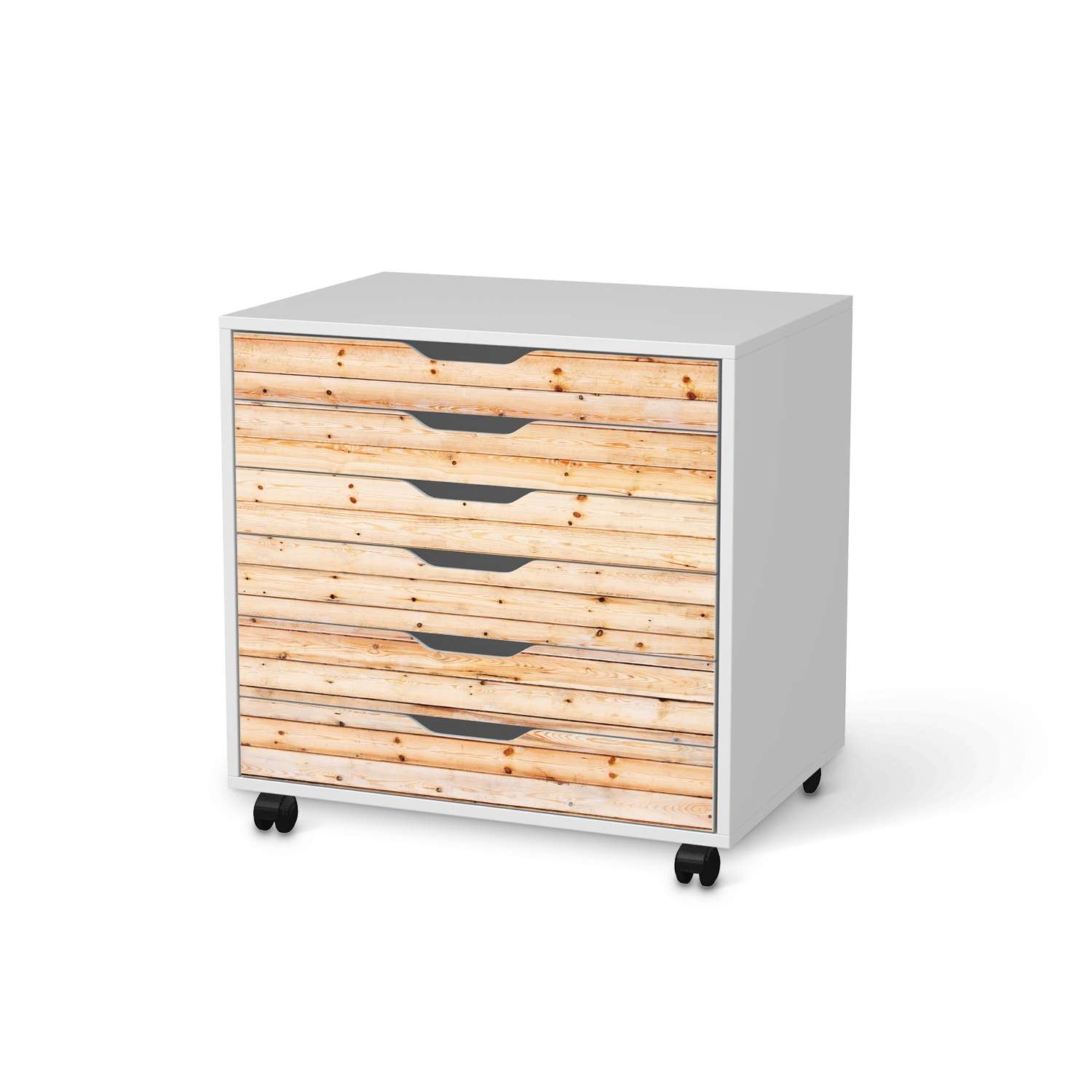 M?belfolie IKEA Alex Rollcontainer 6 Schubladen - Design: Bright Planks von creatisto