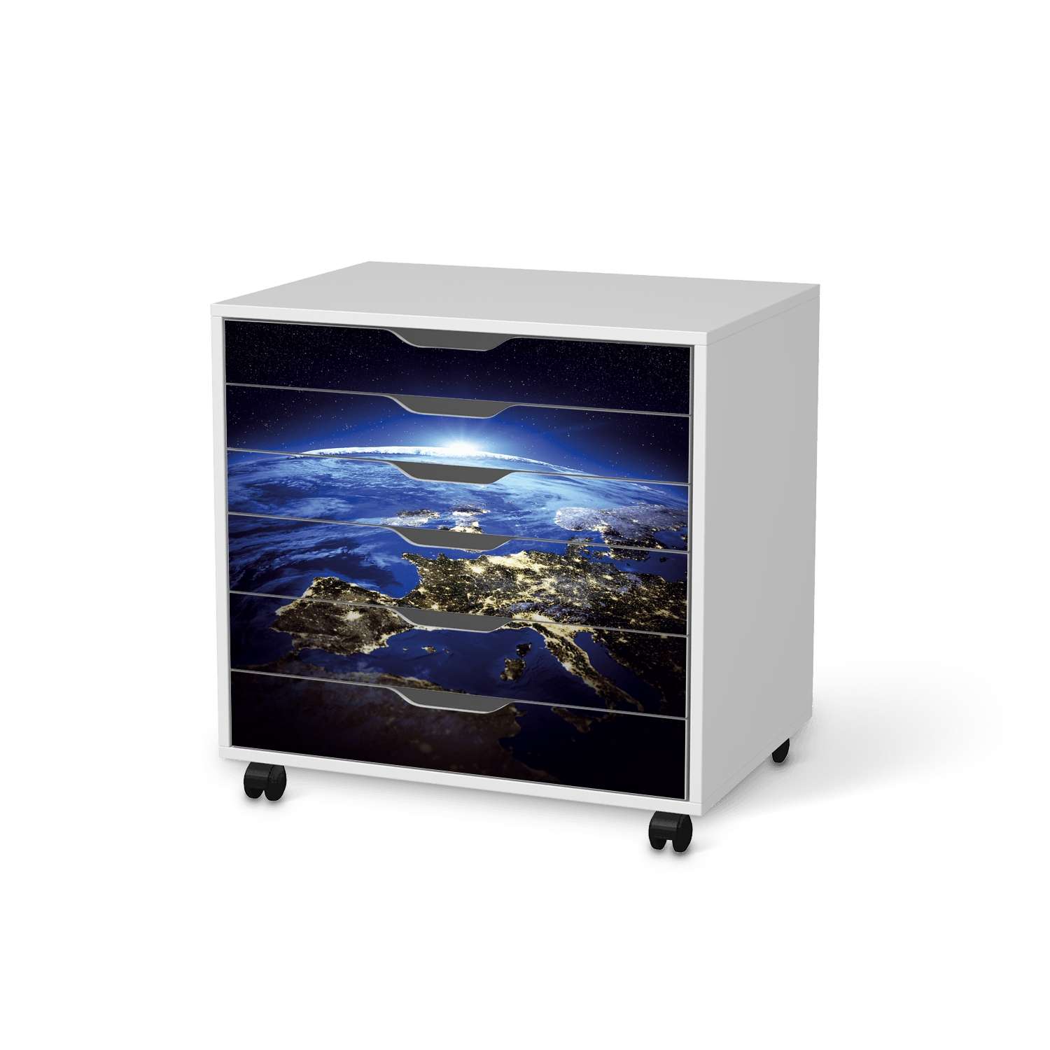 M?belfolie IKEA Alex Rollcontainer 6 Schubladen - Design: Earth View von creatisto