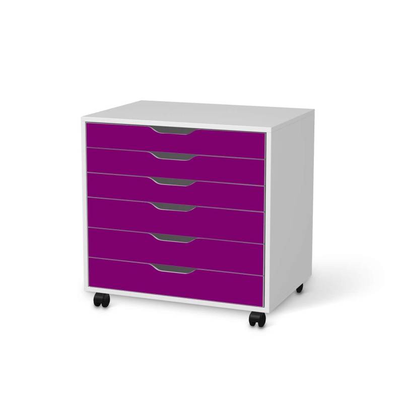 M?belfolie IKEA Alex Rollcontainer 6 Schubladen - Design: Flieder Dark von creatisto