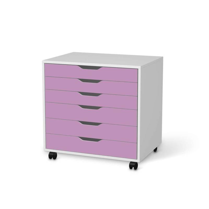 M?belfolie IKEA Alex Rollcontainer 6 Schubladen - Design: Flieder Light von creatisto