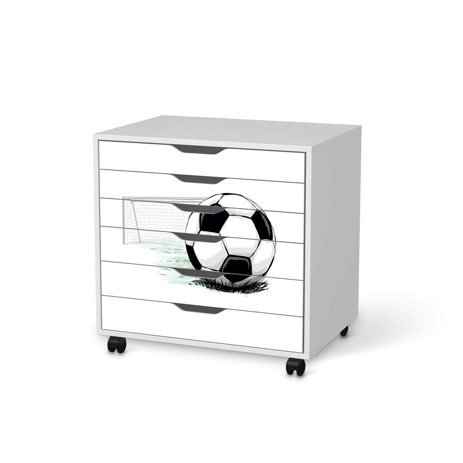 M?belfolie IKEA Alex Rollcontainer 6 Schubladen - Design: Freistoss M?belfolie IKEA Alex Rollcontainer 6 Schubladen - Design: Freistoss von creatisto