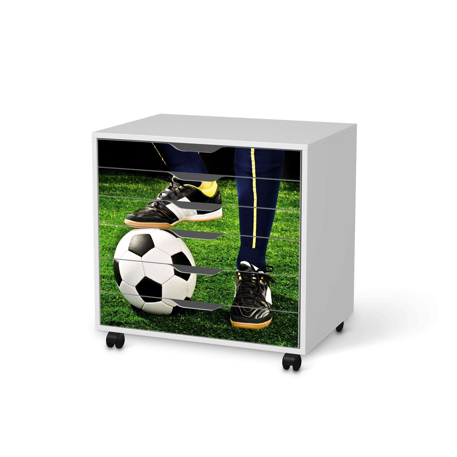 M?belfolie IKEA Alex Rollcontainer 6 Schubladen - Design: Fussballstar von creatisto