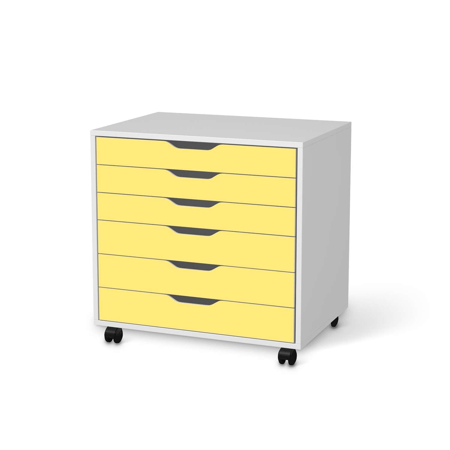 M?belfolie IKEA Alex Rollcontainer 6 Schubladen - Design: Gelb Light von creatisto