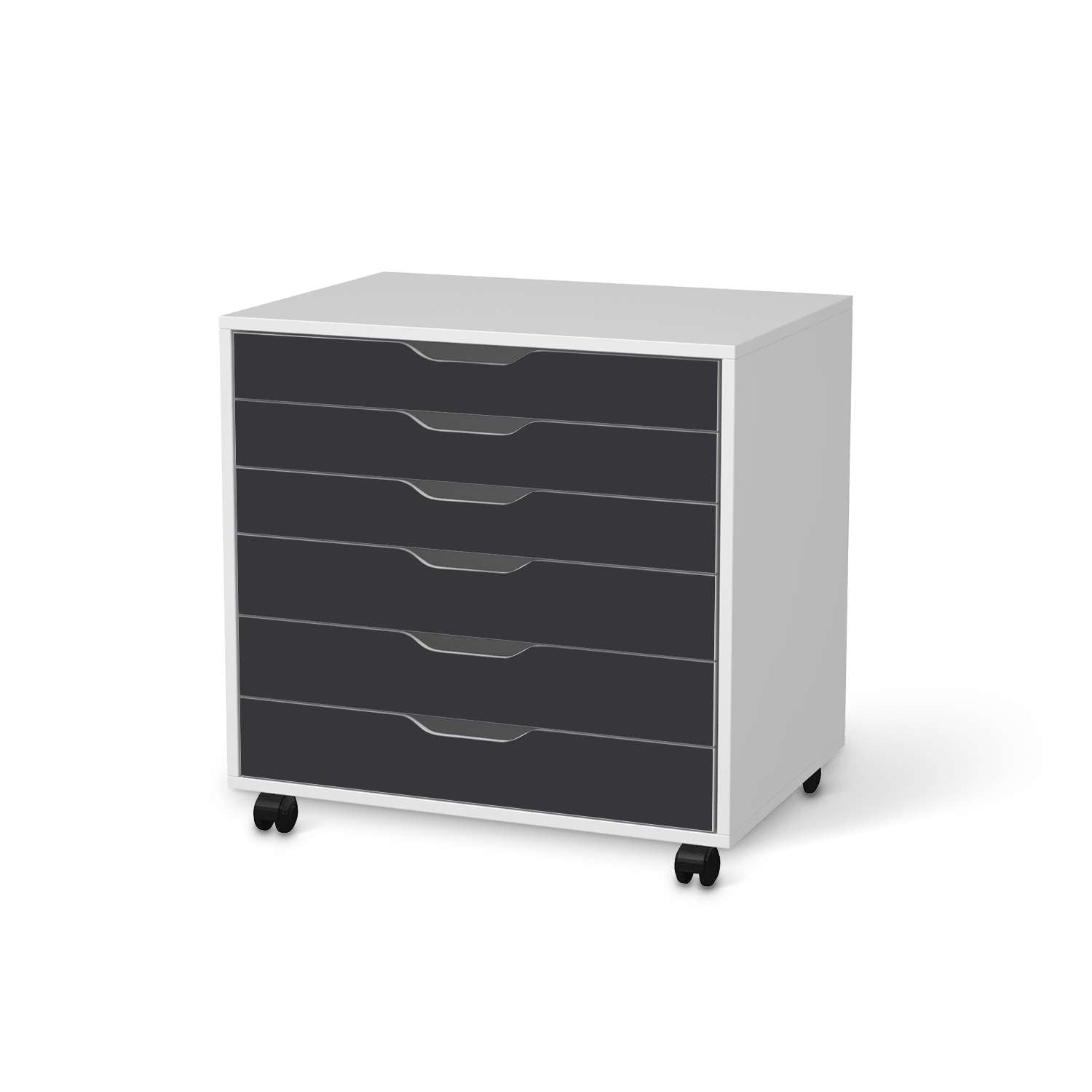 M?belfolie IKEA Alex Rollcontainer 6 Schubladen - Design: Grau Dark von creatisto