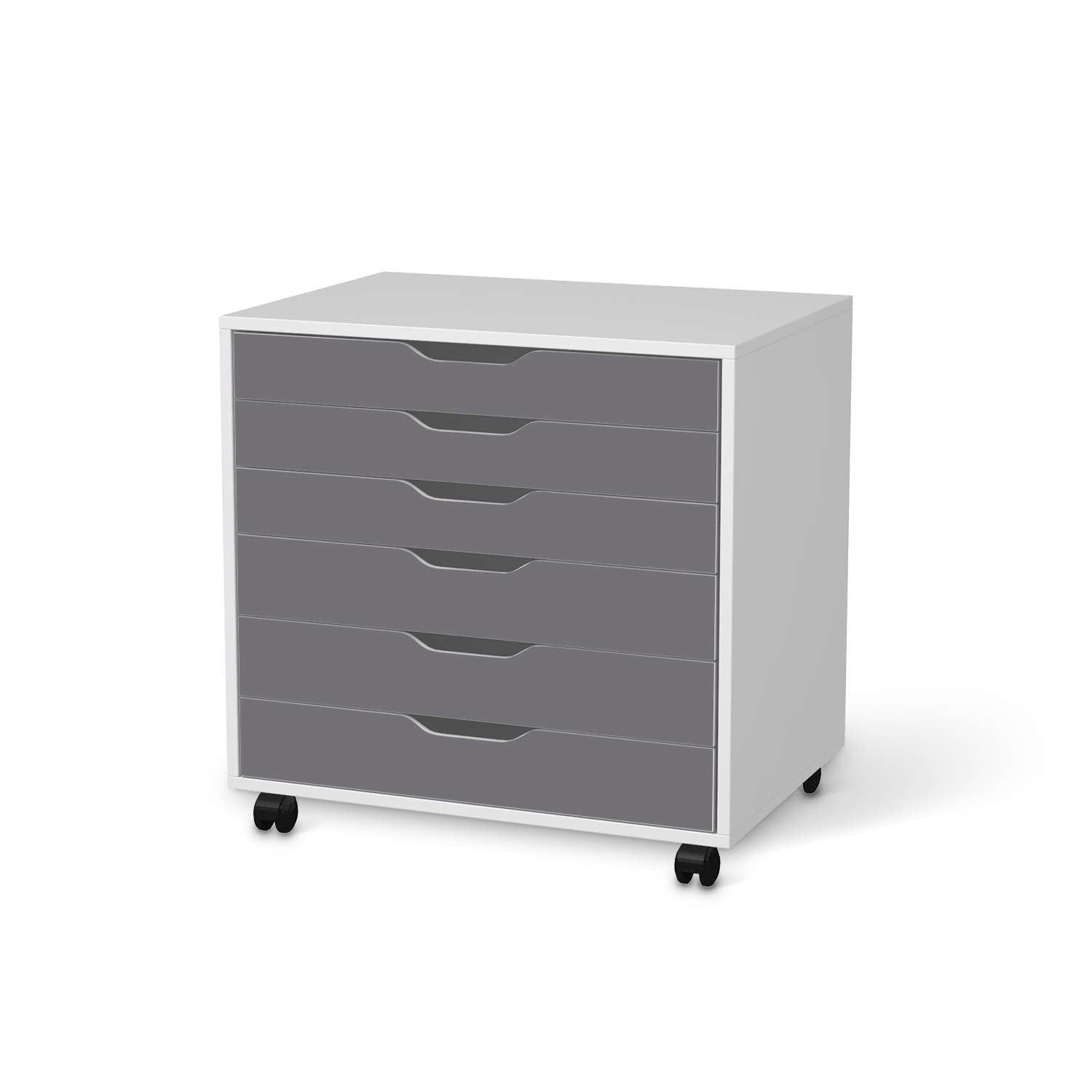 M?belfolie IKEA Alex Rollcontainer 6 Schubladen - Design: Grau Light von creatisto