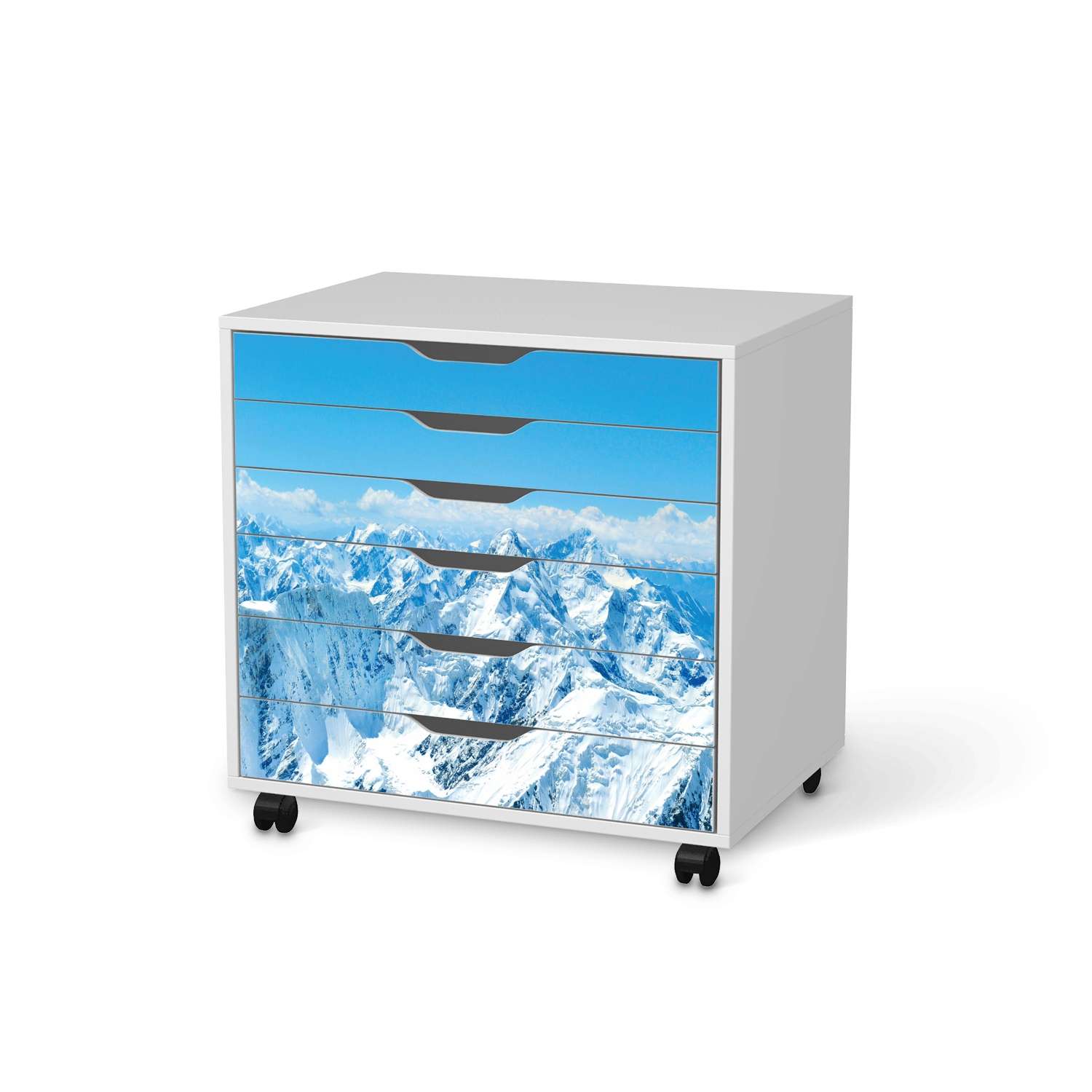 M?belfolie IKEA Alex Rollcontainer 6 Schubladen - Design: Himalaya von creatisto