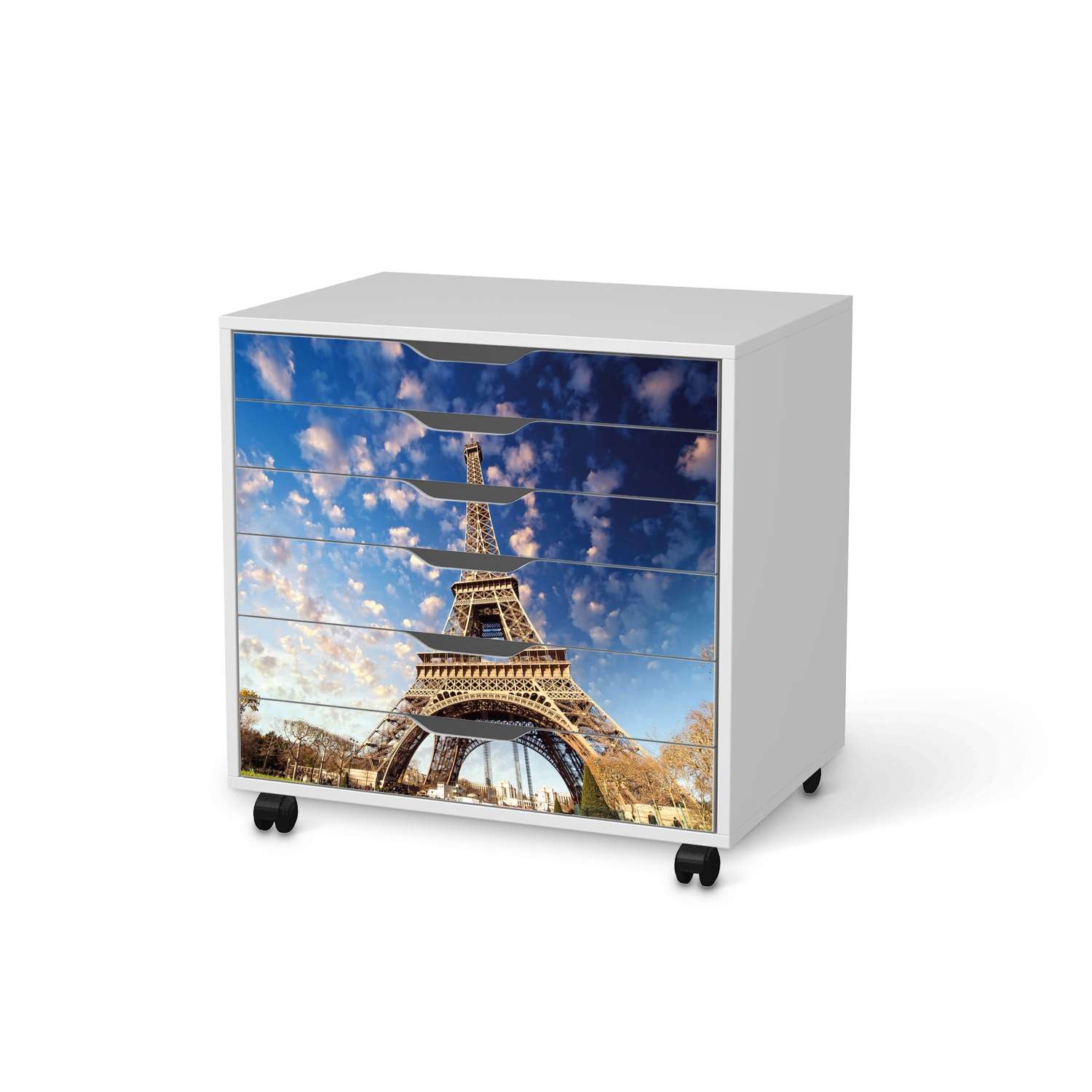 M?belfolie IKEA Alex Rollcontainer 6 Schubladen - Design: La Tour Eiffel von creatisto