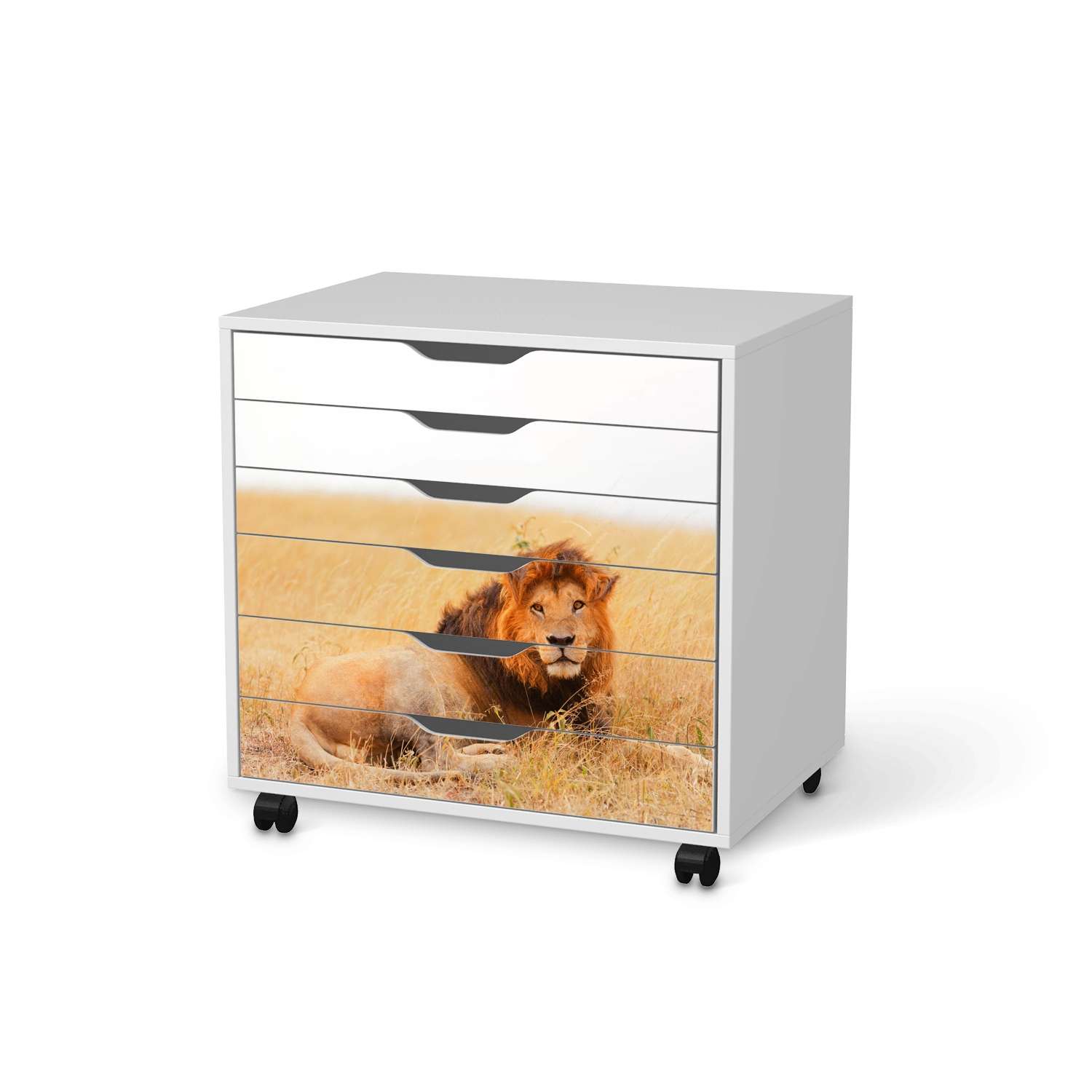 M?belfolie IKEA Alex Rollcontainer 6 Schubladen - Design: Lion King von creatisto