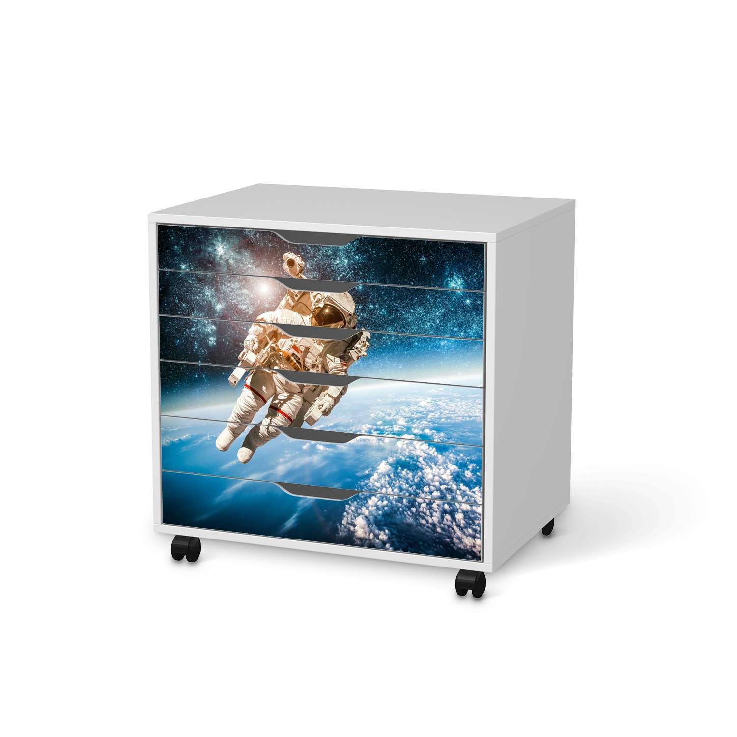 M?belfolie IKEA Alex Rollcontainer 6 Schubladen - Design: Outer Space von creatisto