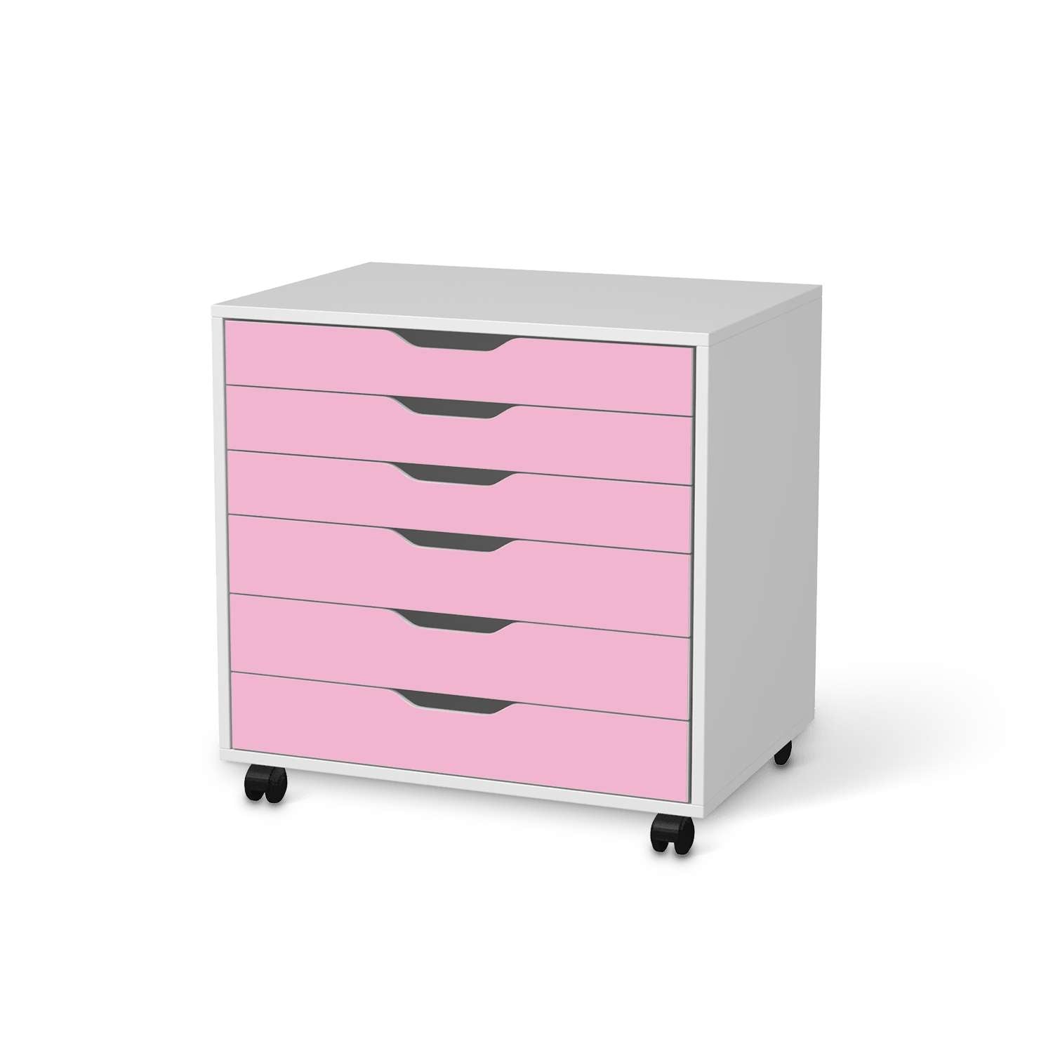 M?belfolie IKEA Alex Rollcontainer 6 Schubladen - Design: Pink Light von creatisto