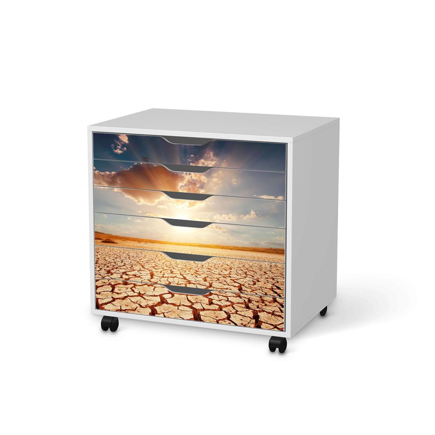 M?belfolie IKEA Alex Rollcontainer 6 Schubladen - Design: Savanne von creatisto