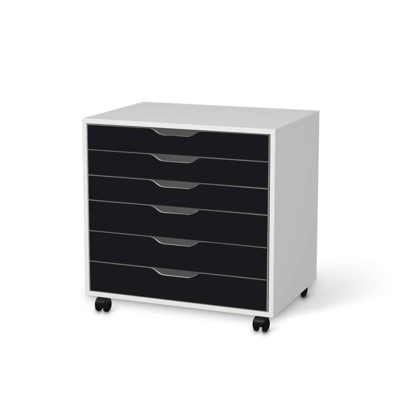M?belfolie IKEA Alex Rollcontainer 6 Schubladen - Design: Schwarz von creatisto