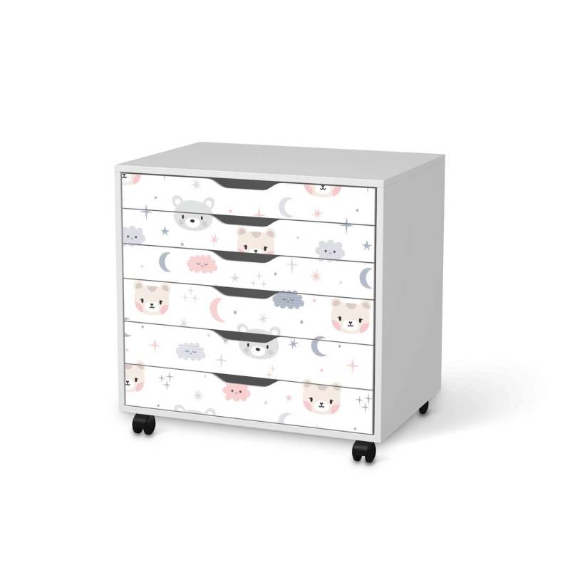 M?belfolie IKEA Alex Rollcontainer 6 Schubladen - Design: Sweet Dreams von creatisto
