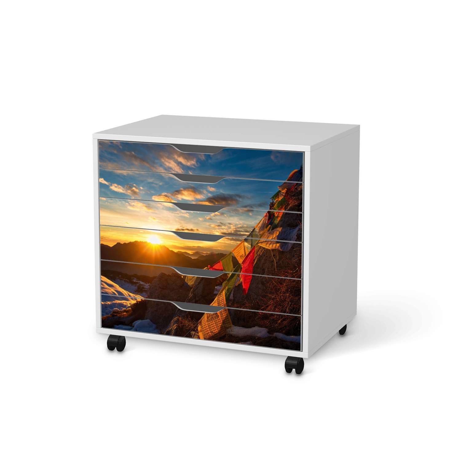 M?belfolie IKEA Alex Rollcontainer 6 Schubladen - Design: Tibet von creatisto