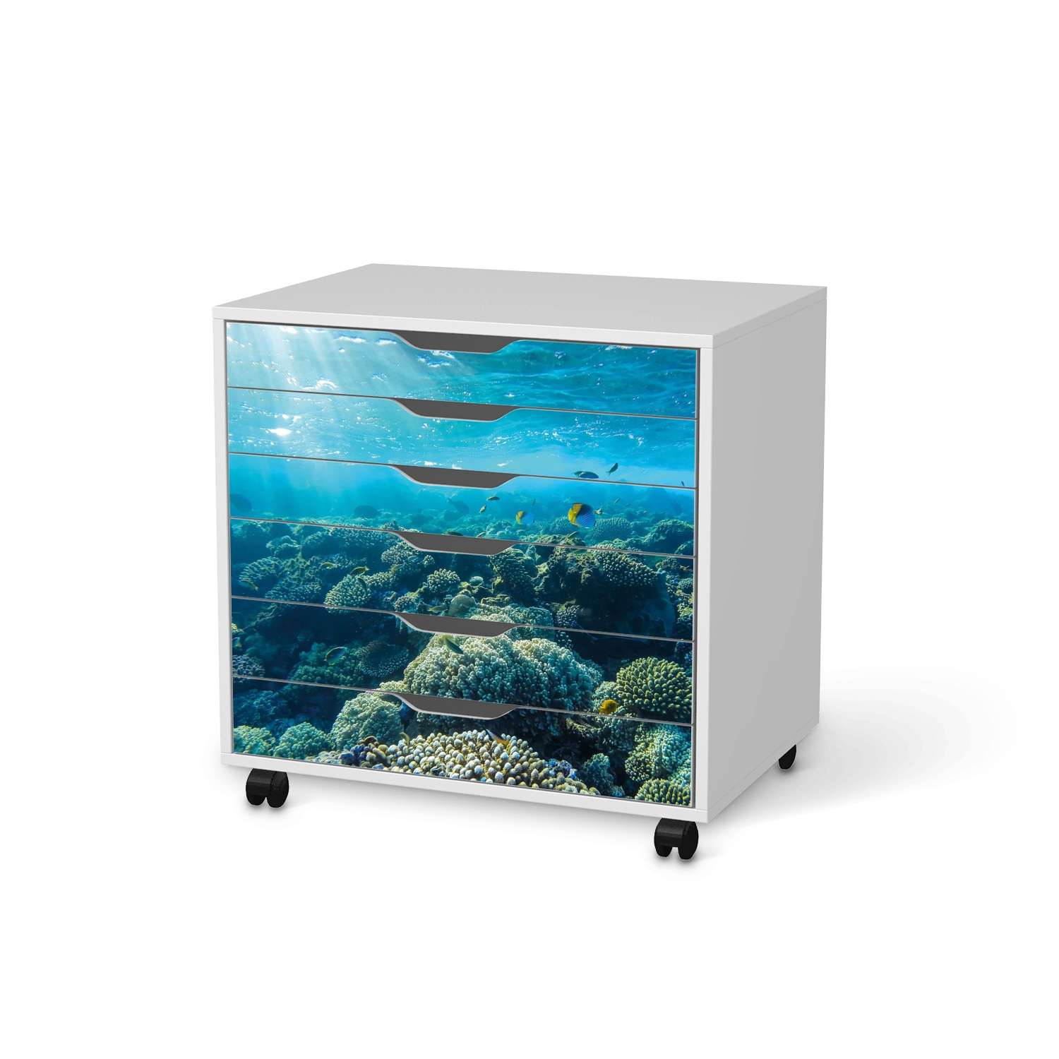 M?belfolie IKEA Alex Rollcontainer 6 Schubladen - Design: Underwater World von creatisto