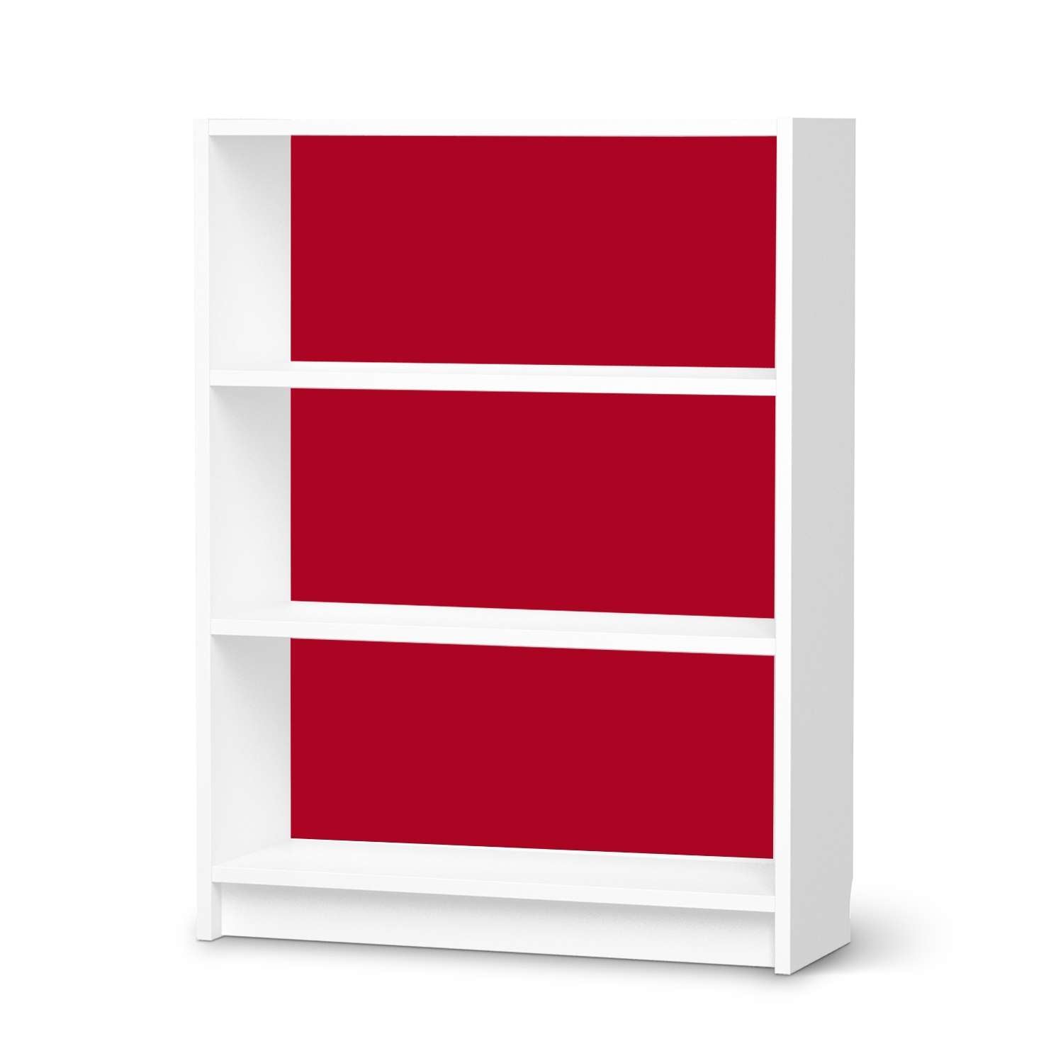 M?belfolie IKEA Billy Regal 3 F?cher - Design: Rot Dark von creatisto