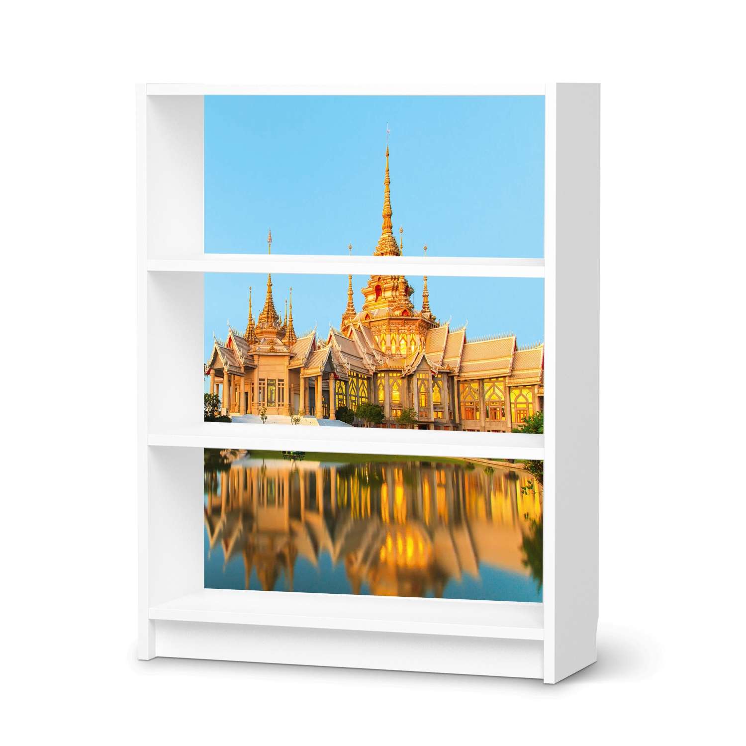 Möbelfolie IKEA Billy Regal 3 Fächer - Design: Thailand Temple von creatisto