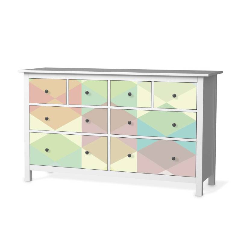 M?belfolie IKEA Hemnes Kommode 8 Schubladen - Design: Melitta Pastell Geometrie M?belfolie IKEA Hemnes Kommode 8 Schubladen - Design: Melitta Pastell Geometrie von creatisto