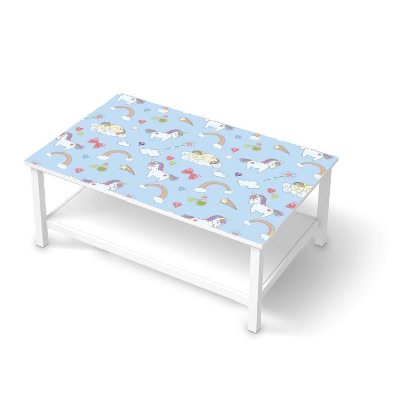 M?belfolie IKEA Hemnes Tisch 118x75 cm - Design: Rainbow Unicorn von creatisto