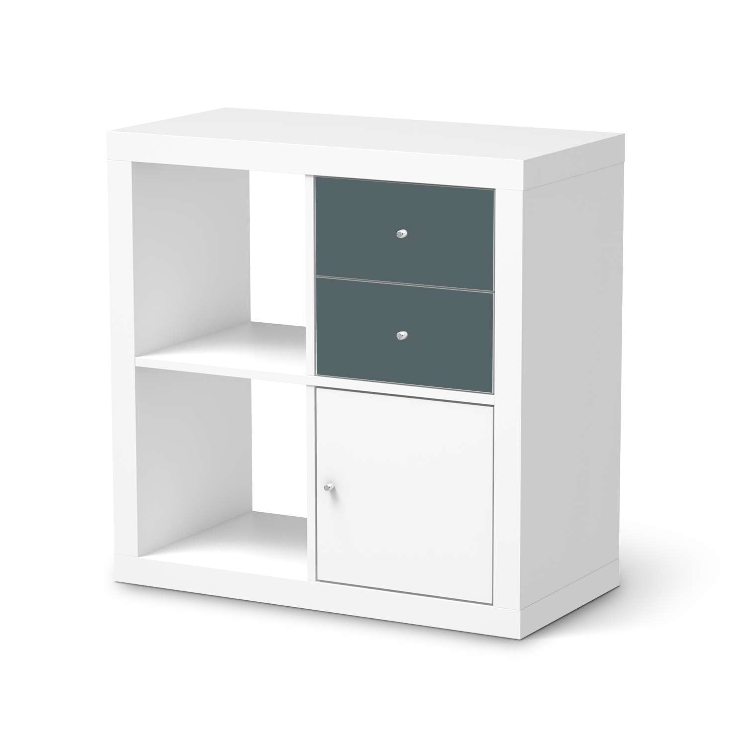 M?belfolie IKEA IKEA Expedit Regal Schubladen - Design: Blaugrau Light von creatisto