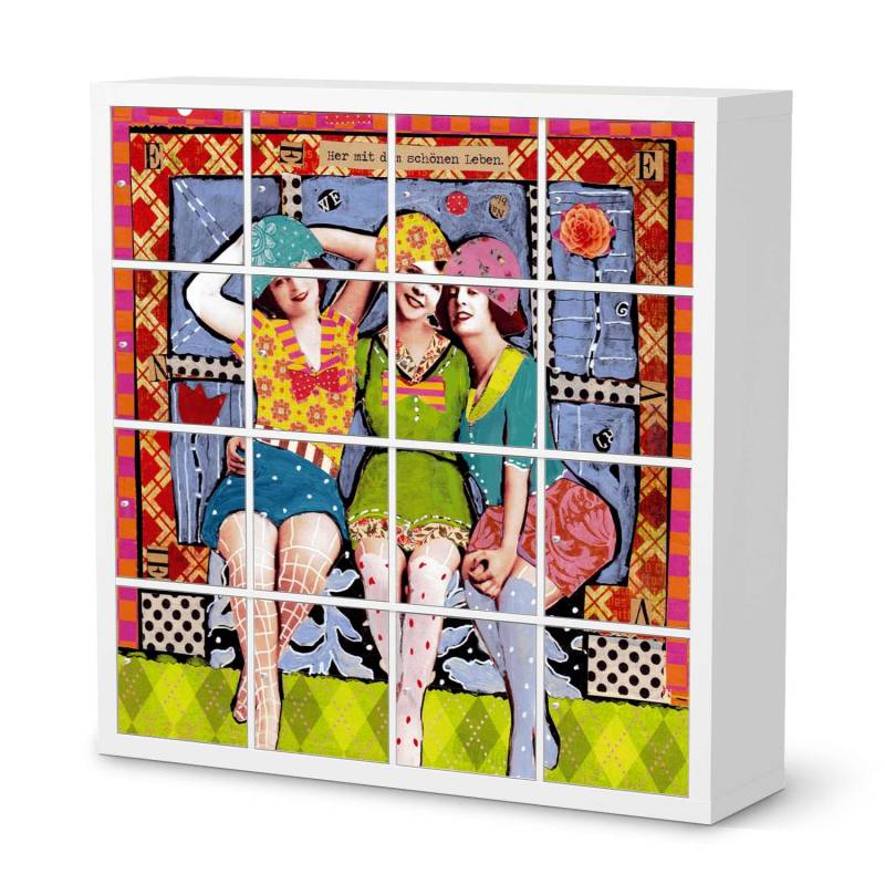 M?belfolie IKEA Kallax Regal 16 T?ren - Design: Her mit dem sch?nen Leben M?belfolie IKEA Kallax Regal 16 T?ren - Design: Her mit dem sch?nen Leben von creatisto