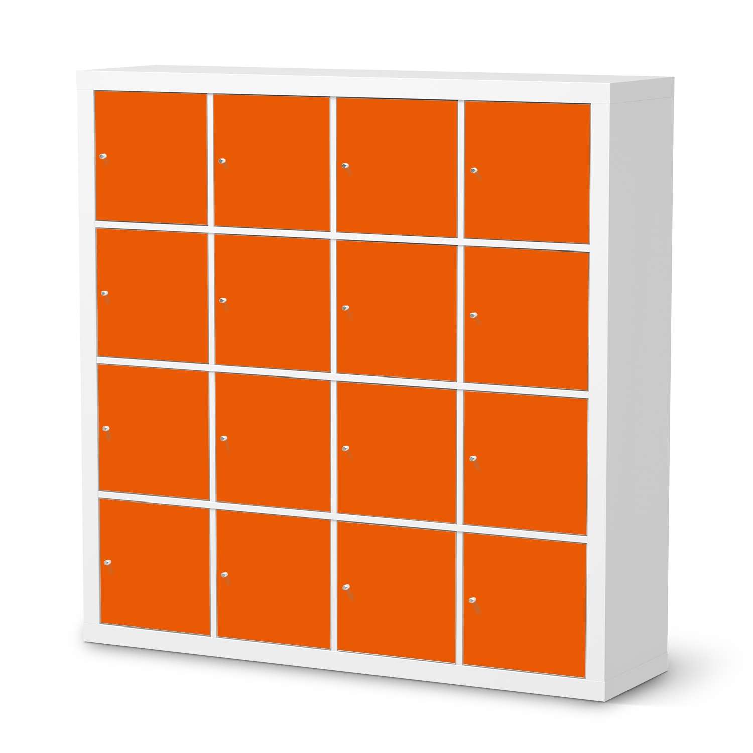 M?belfolie IKEA Kallax Regal 16 T?ren - Design: Orange Dark von creatisto