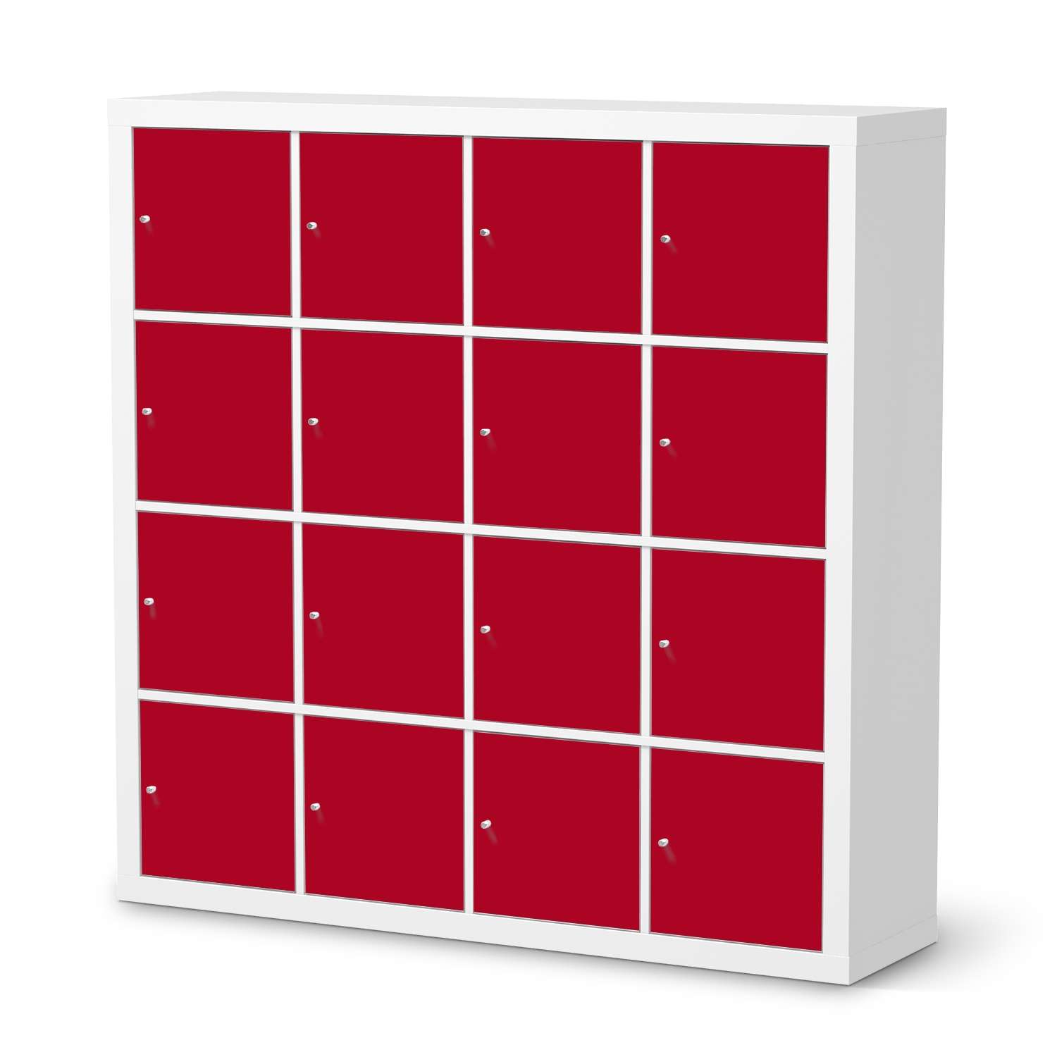 M?belfolie IKEA Kallax Regal 16 T?ren - Design: Rot Dark von creatisto