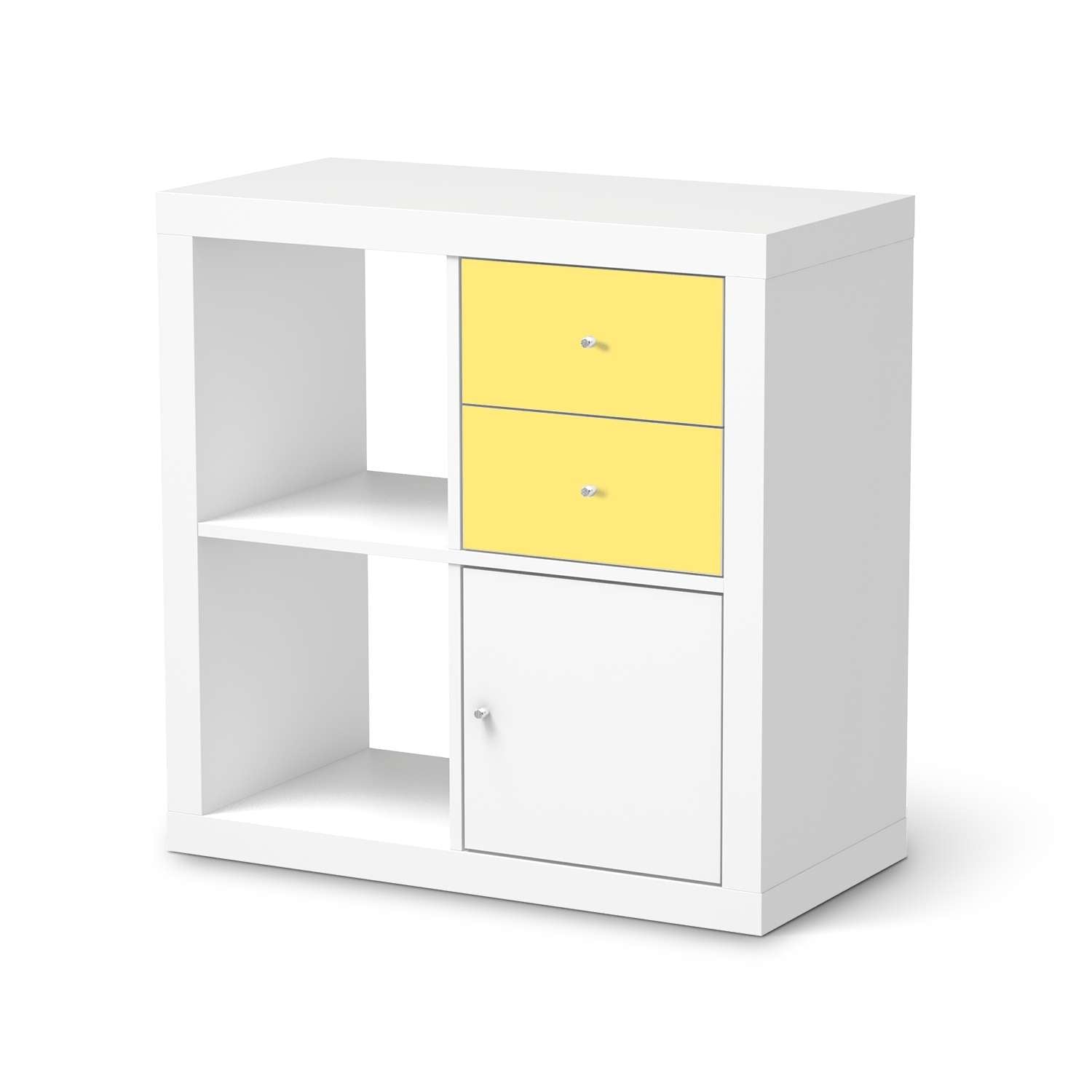 M?belfolie IKEA Kallax Regal Schubladen - Design: Gelb Light von creatisto