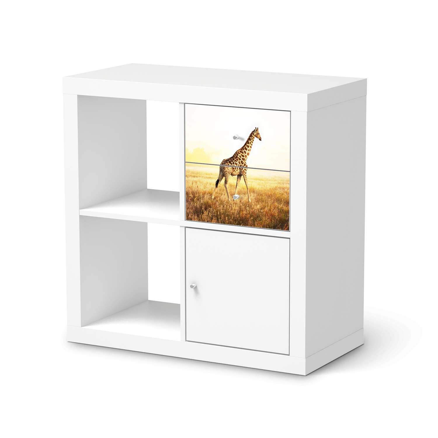 M?belfolie IKEA Kallax Regal Schubladen - Design: Savanna Giraffe M?belfolie IKEA Kallax Regal Schubladen - Design: Savanna Giraffe von creatisto