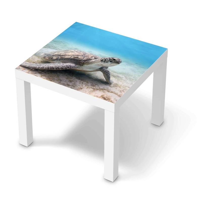 M?belfolie IKEA Lack Tisch 55x55 cm - Design: Green Sea Turtle von creatisto