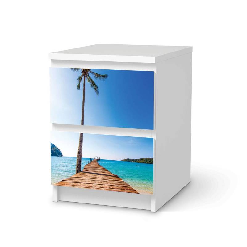 M?belfolie IKEA Malm Kommode 2 Schubladen - Design: Caribbean von creatisto