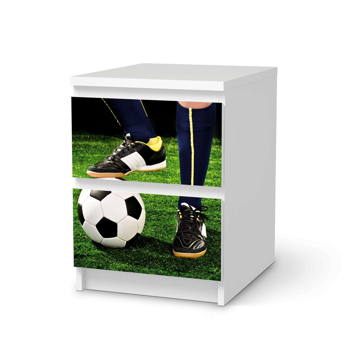 M?belfolie IKEA Malm Kommode 2 Schubladen - Design: Fussballstar von creatisto