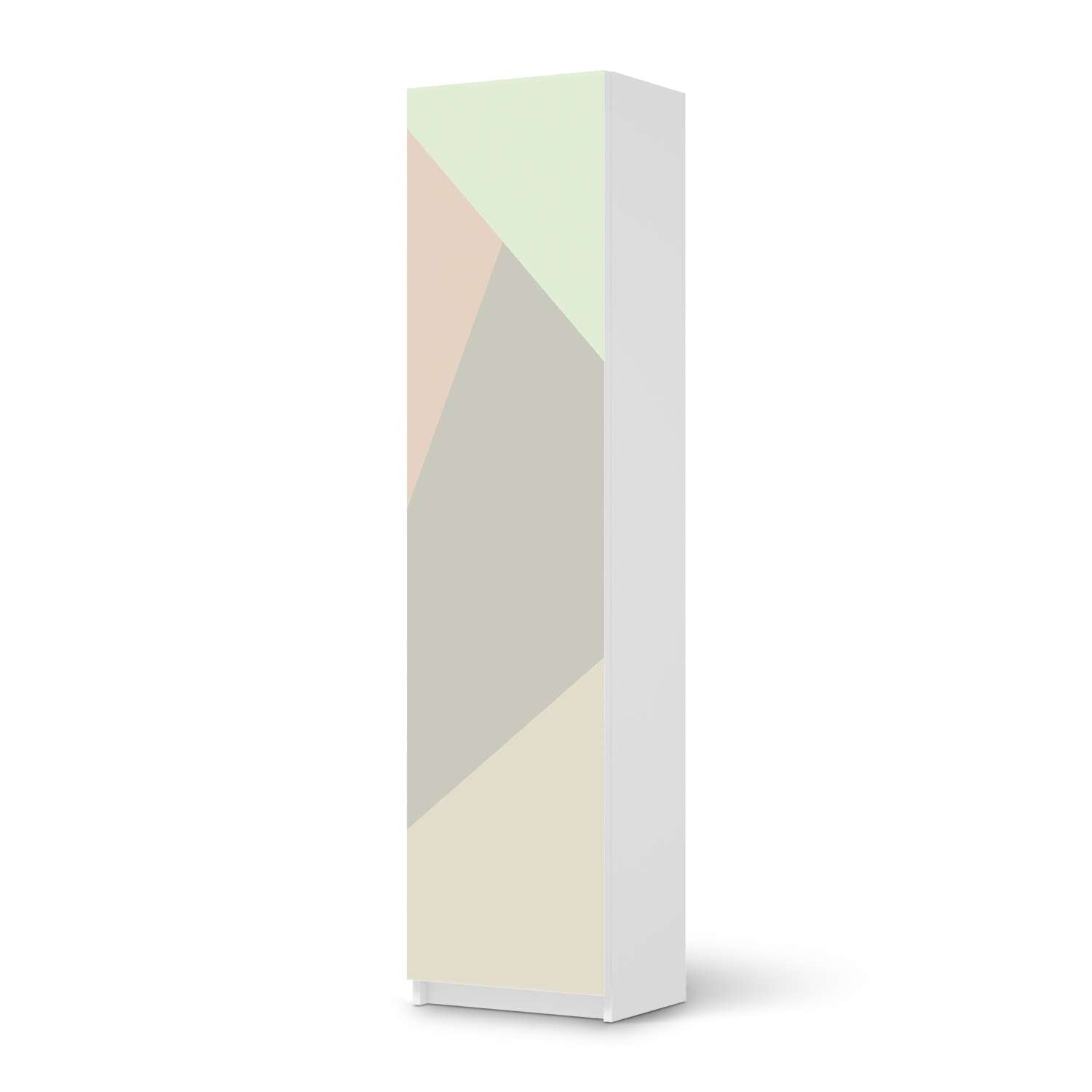M?belfolie IKEA Pax Schrank 201 cm H?he - 1 T?r - Design: Pastell Geometrik von creatisto