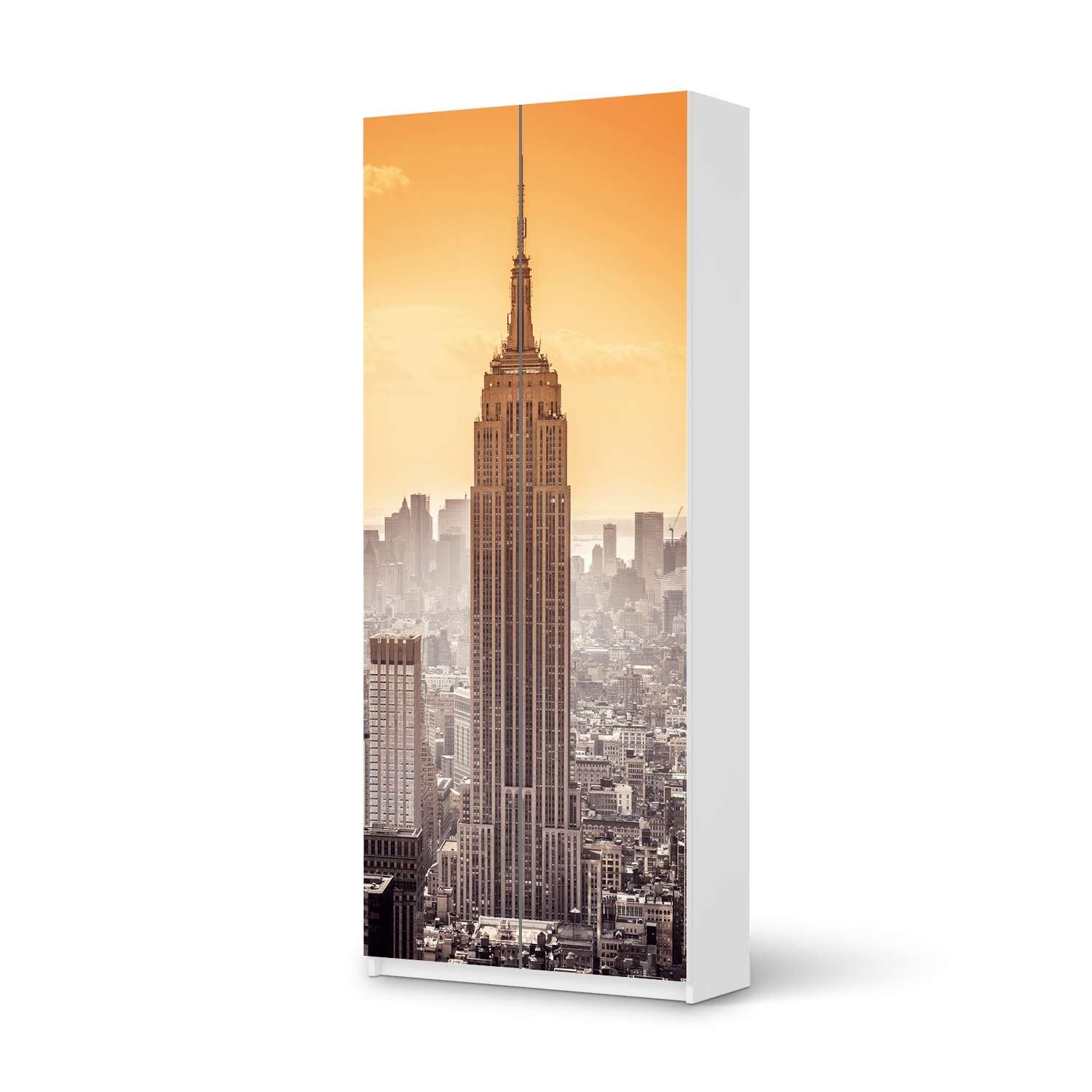 M?belfolie IKEA Pax Schrank 236 cm H?he - 2 T?ren - Design: Empire State Building von creatisto