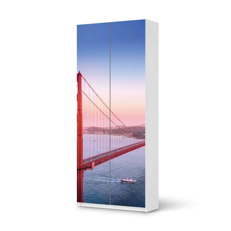 M?belfolie IKEA Pax Schrank 236 cm H?he - 2 T?ren - Design: Golden Gate von creatisto