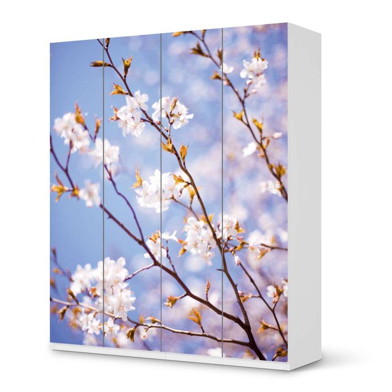 M?belfolie IKEA Pax Schrank 236 cm H?he - 4 T?ren - Design: Apple Blossoms von creatisto