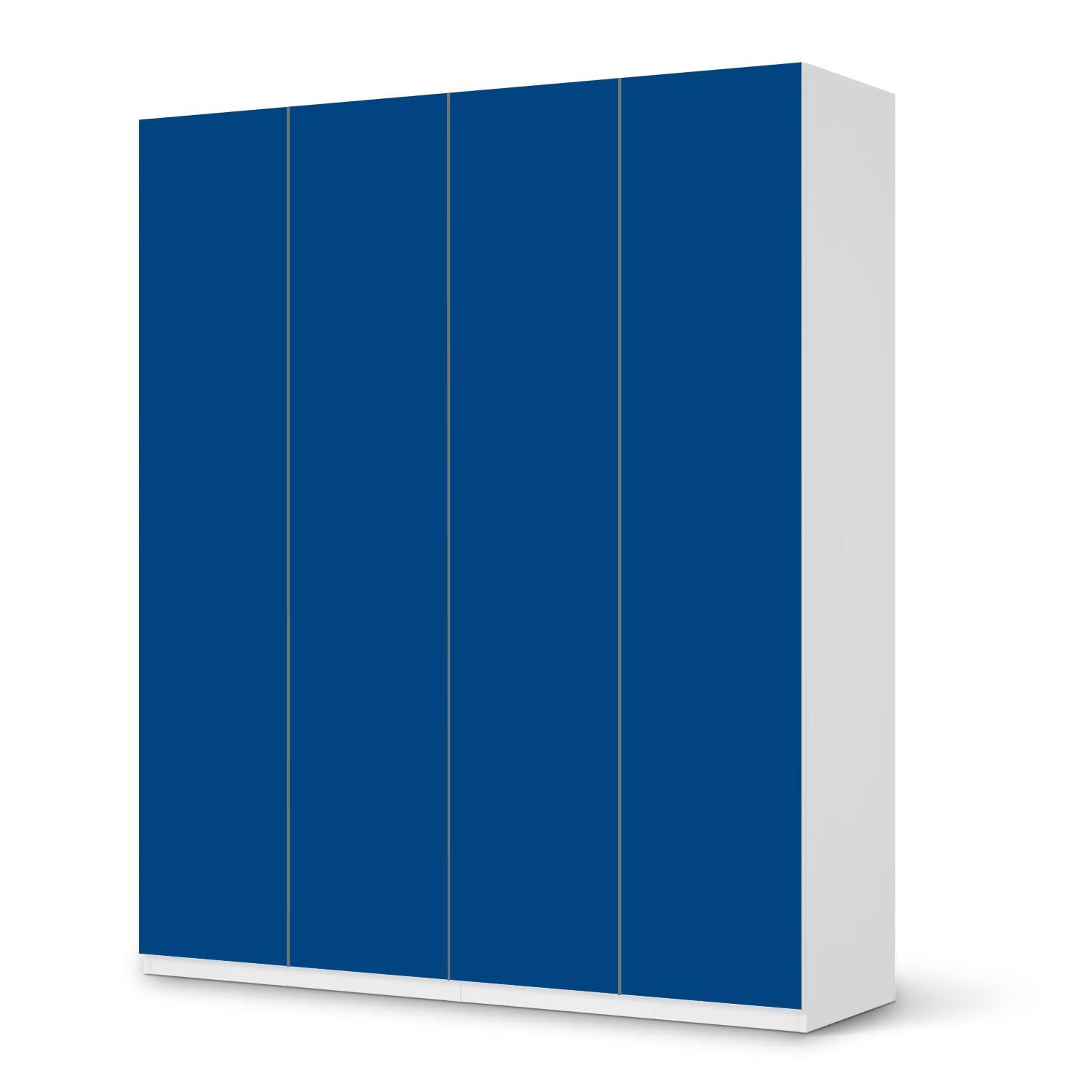 M?belfolie IKEA Pax Schrank 236 cm H?he - 4 T?ren - Design: Blau Dark von creatisto