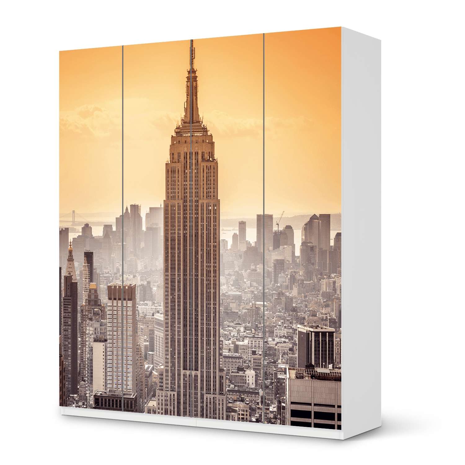 M?belfolie IKEA Pax Schrank 236 cm H?he - 4 T?ren - Design: Empire State Building M?belfolie IKEA Pax Schrank 236 cm H?he - 4 T?ren - Design: Empire State Building von creatisto